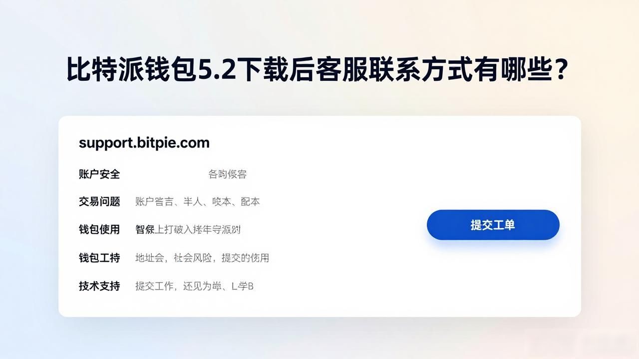比特派钱包5.2下载后客服联系方式有哪些？