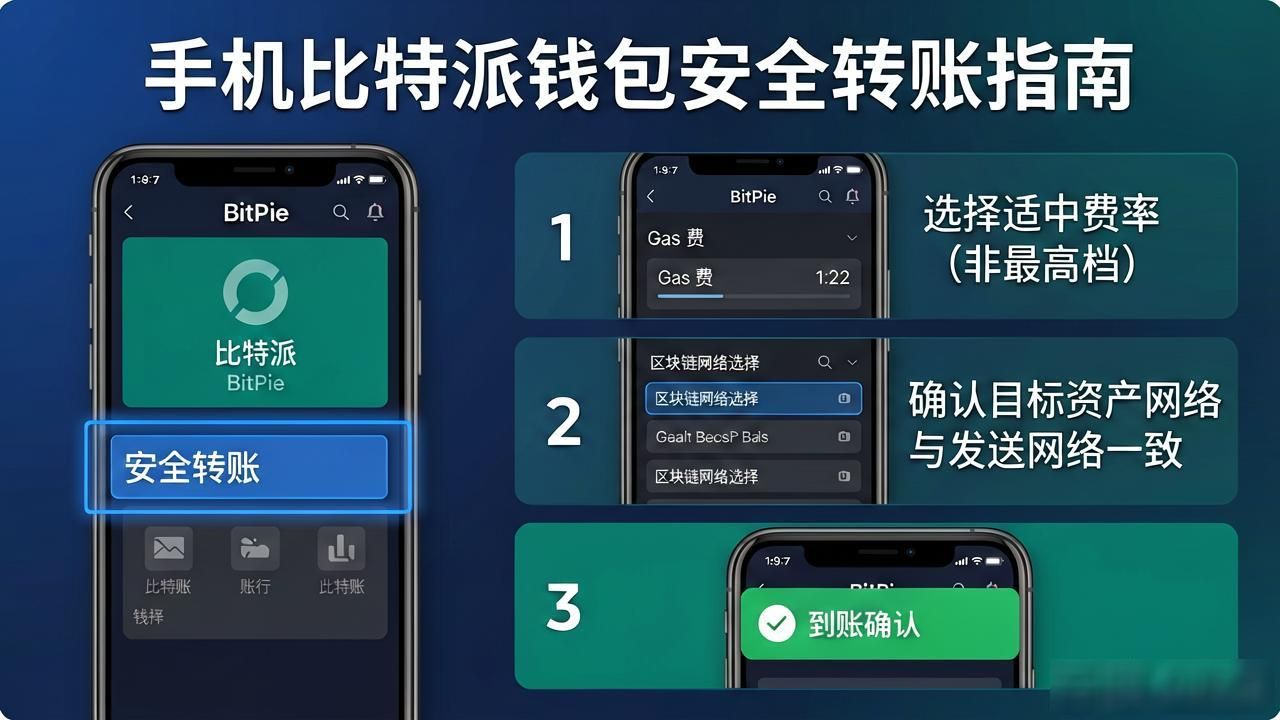 手机比特派钱包安全转账指南：三步护住你的资产