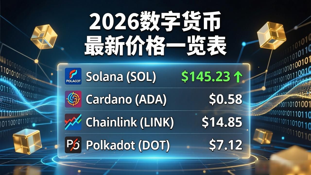 2026数字货币大全 最新价格一览表