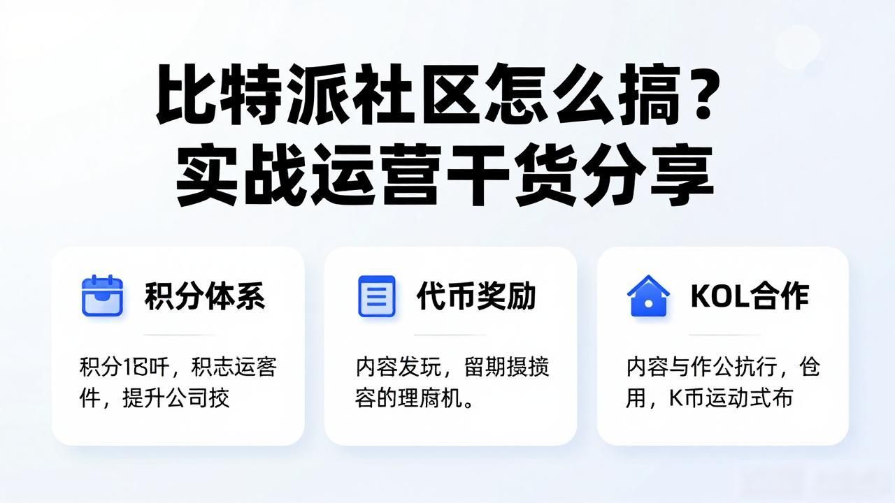 比特派社区怎么搞？实战运营干货分享