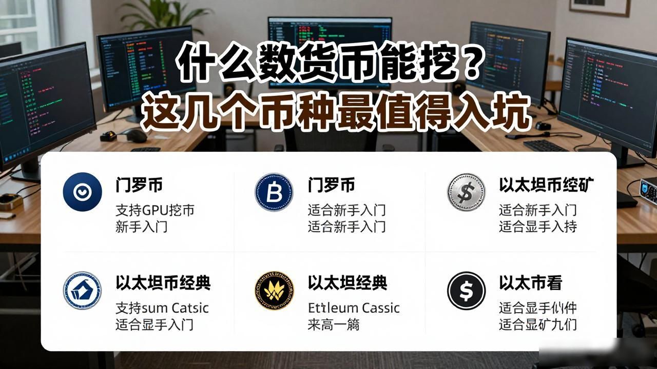 什么数字货币能挖？这几个币种最值得入坑