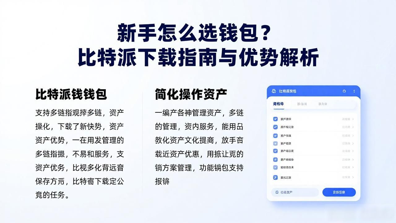 新手怎么选钱包？比特派下载指南与优势解析