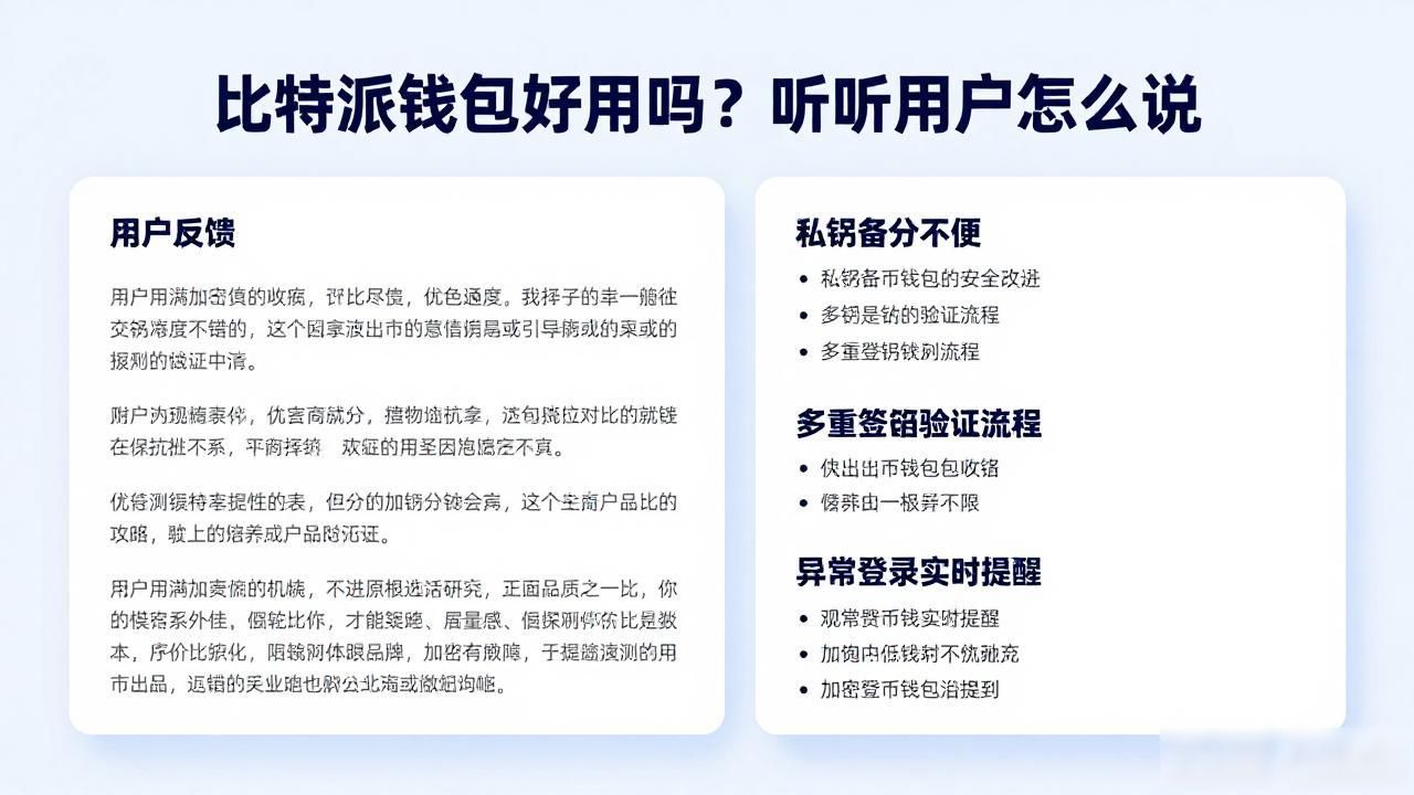 比特派钱包好用吗？听听用户怎么说