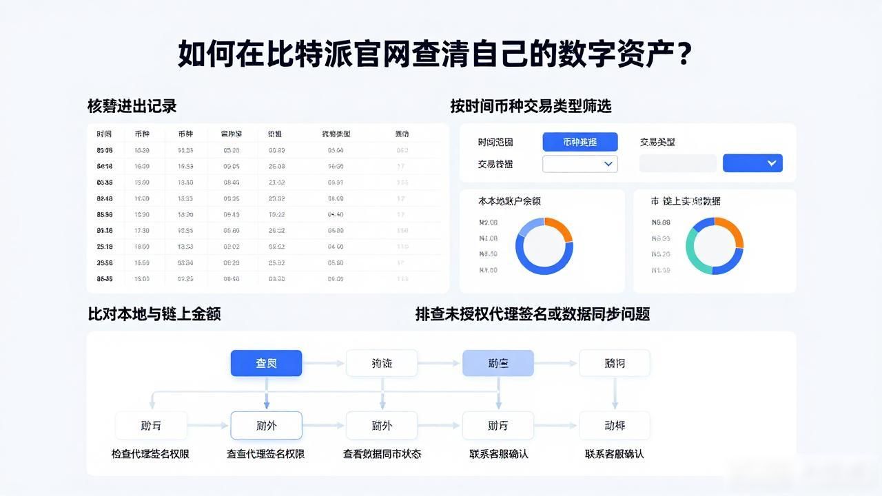 如何在比特派官网查清自己的数字资产？
