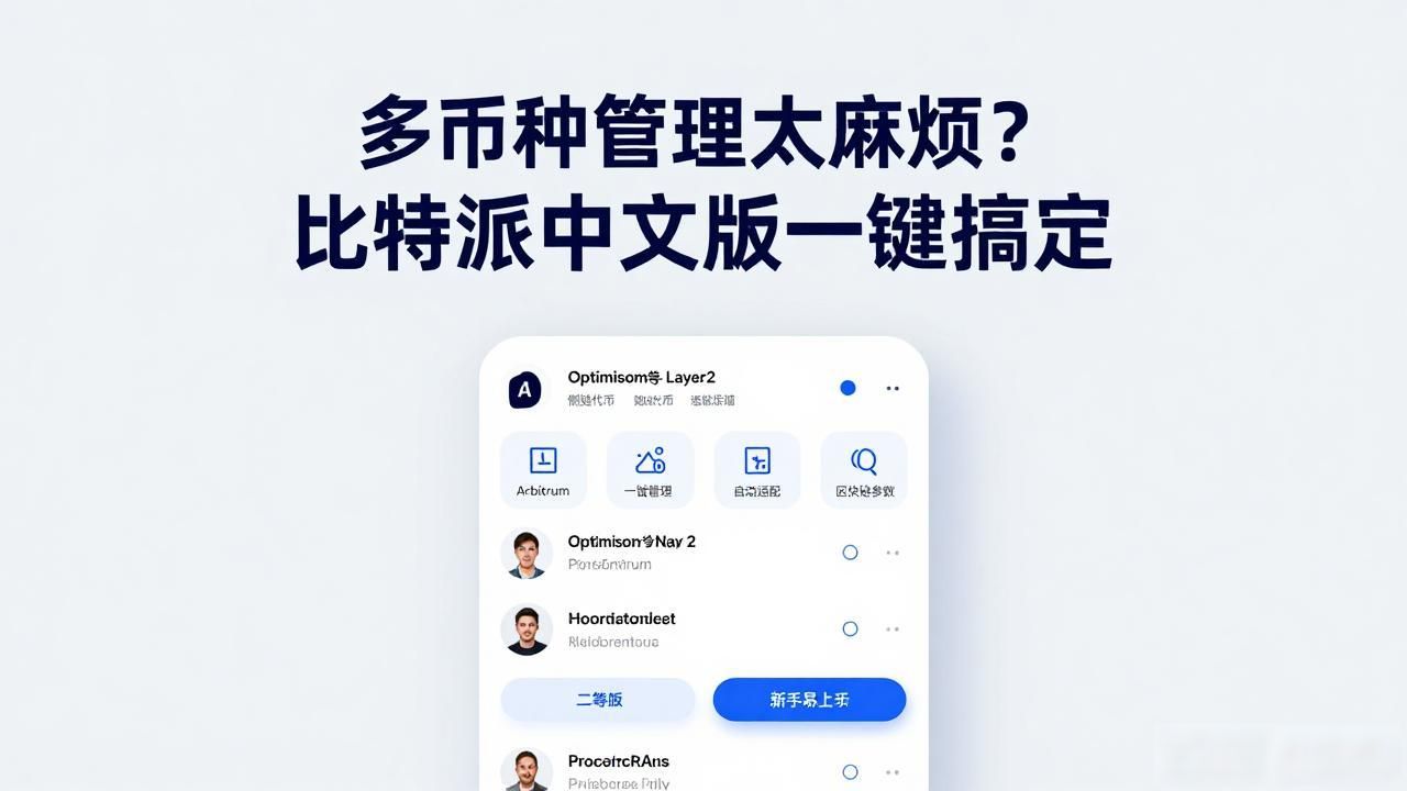 多币种管理太麻烦？比特派中文版一键搞定