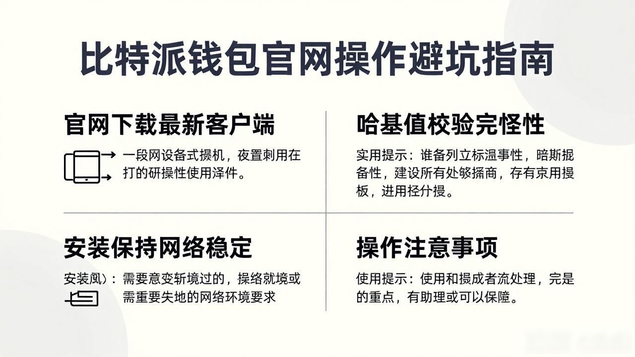 比特派钱包官网操作避坑指南