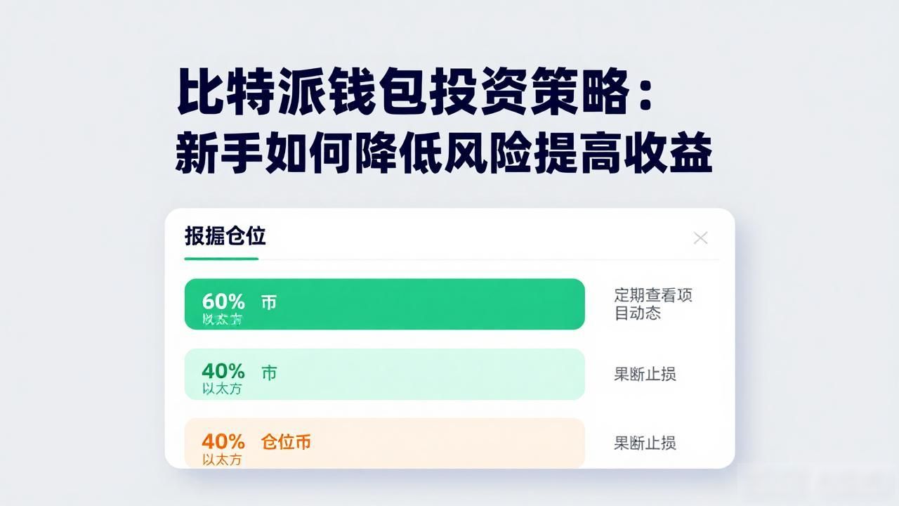 比特派钱包投资策略：新手如何降低风险提高收益