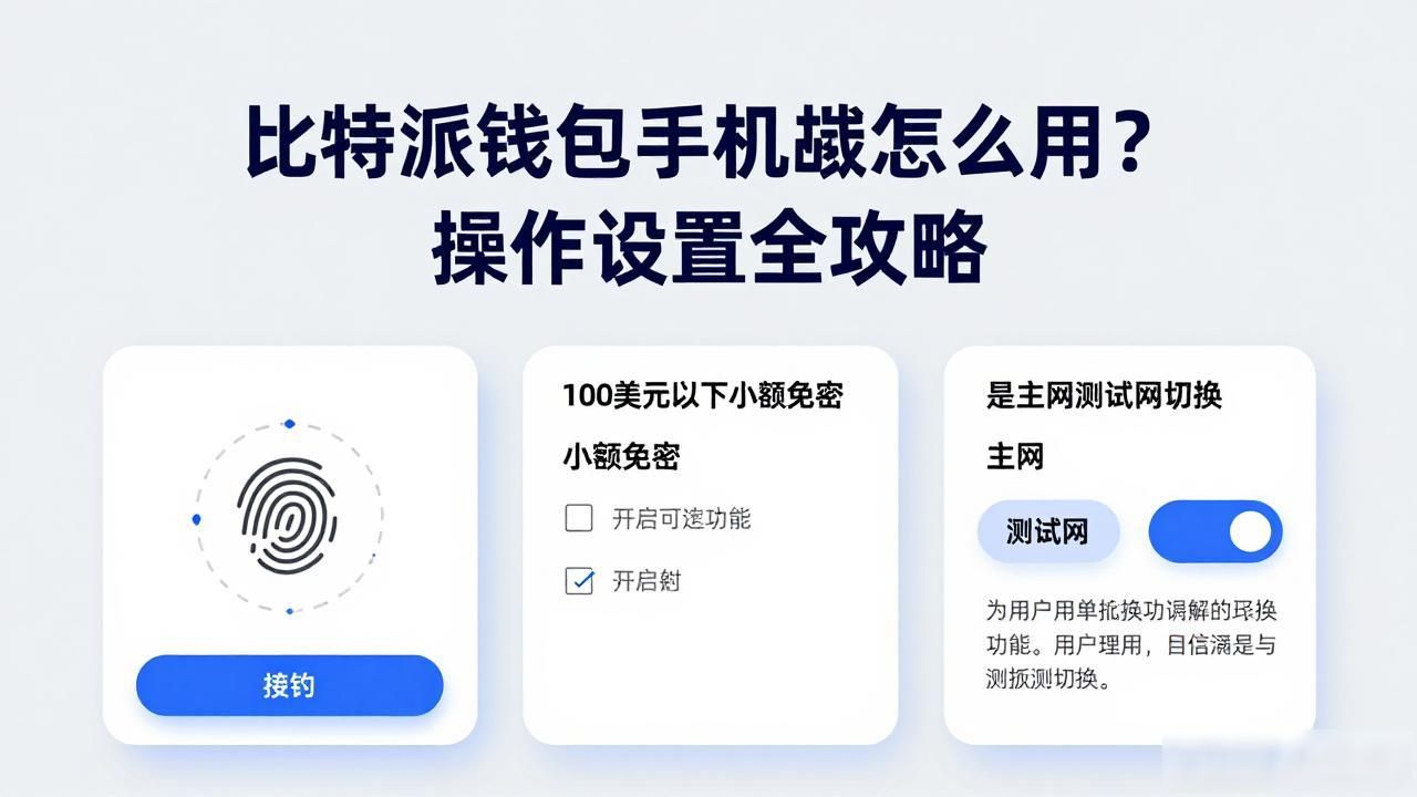 比特派钱包手机版怎么用？操作设置全攻略