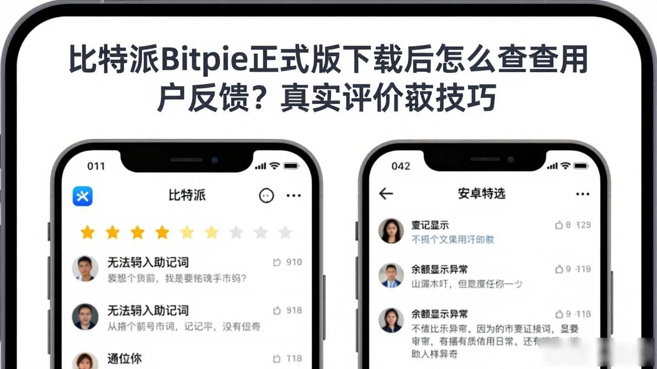 比特派Bitpie正式版下载后怎么查看用户反馈？真实评价获取技巧