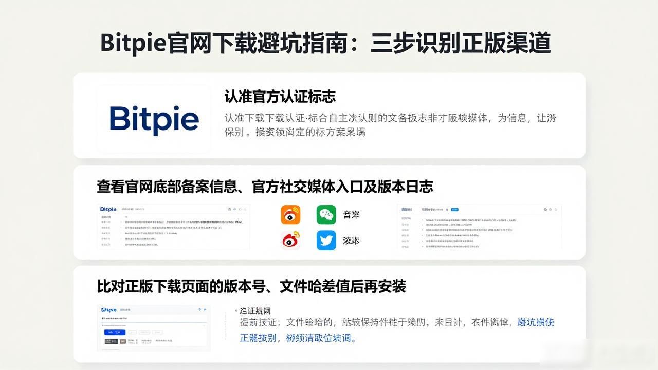 Bitpie官网下载避坑指南：三步识别正版渠道
