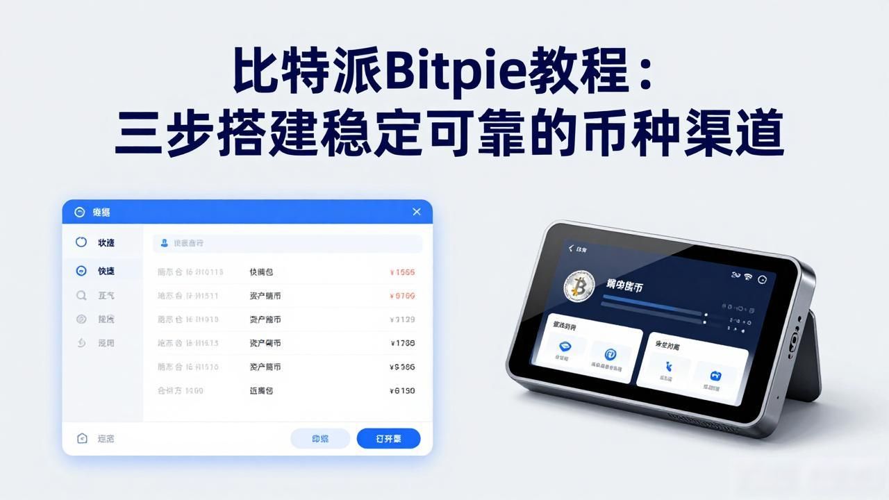 比特派Bitpie教程：三步搭建稳定可靠的币种渠道